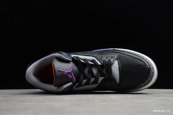 Black 3 Court Air Jordan Purple CT8532-050 CT8532-050 Retro 1103